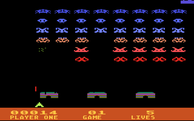 Space Invaders (1982) (Atari) Screenshot 1